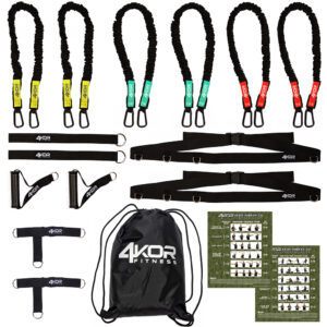 Resistance Cord Strength System for Shoulder and Core Strengthening | 3 Stackable Levels