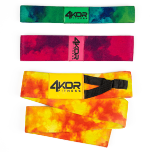 The Ultimate Resistance Band Set | Non-Slip Fabric | Ultra Comfortable | Tie Dye Power Band and Hip Band Set