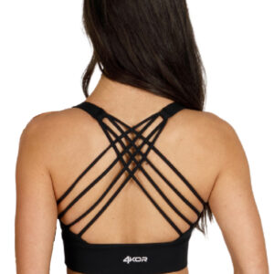 Yoga Sports Bra - Criss Cross Women's Power Sports Bra | 4KOR Fitness