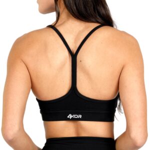 Run Racer Y Back Sports Bra - Backless Yoga Workout Bra | 4KOR Fitness